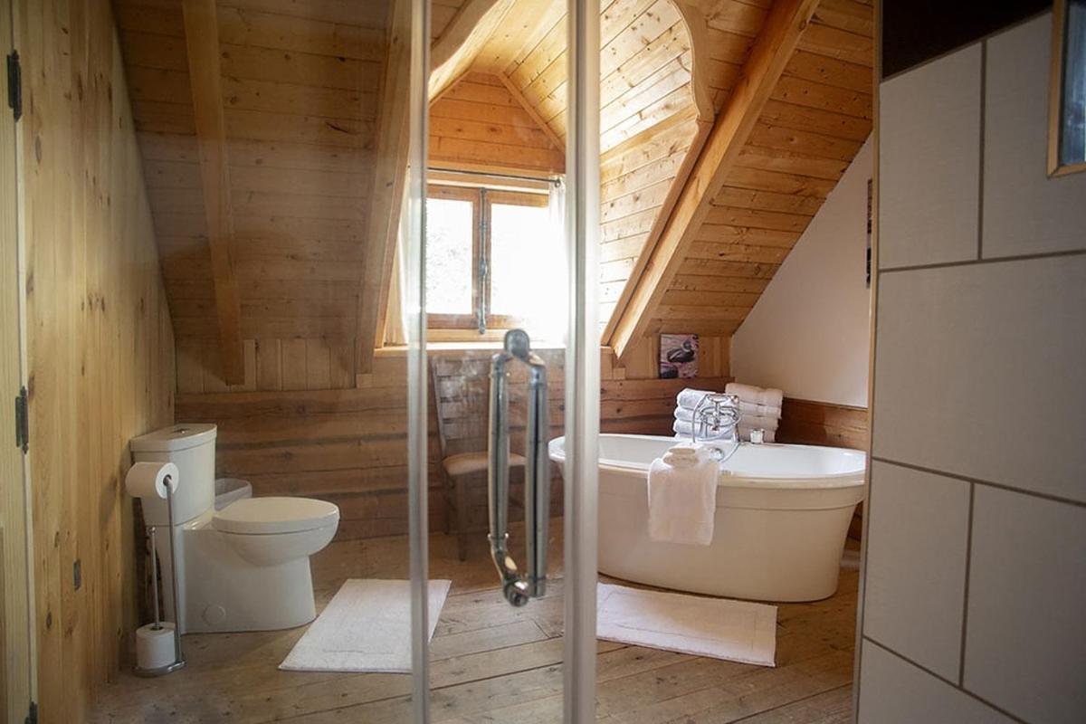 Hebergement "La Maison En Bois Rond" Sainte-Marie エクステリア 写真